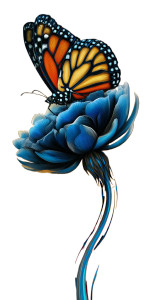 Alien Butterfly Bloom V3 Vinyl Car Decal Sticker – Waterproof & UV-Resistant 5.12"