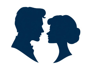Silhouette Couple Logo Vinyl Car Decal Sticker – Waterproof & UV-Resistant 6.1866666666666665" Silhouette Couple Logo Vinyl Car Decal Sticker – Waterproof & UV-Resistant 6.1866666666666665"