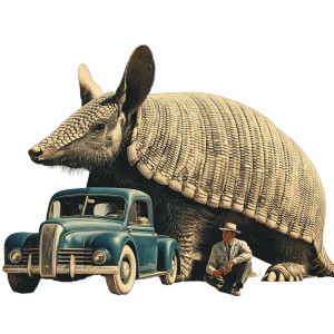 Giant Armadillo Vinyl Car Decal Sticker – Waterproof & UV-Resistant 3.4133333333333336" Giant Armadillo Vinyl Car Decal Sticker – Waterproof & UV-Resistant 3.4133333333333336"