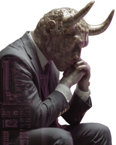 Cyber Minotaur Portrait Vinyl Car Decal Sticker – Waterproof & UV-Resistant 4.0"