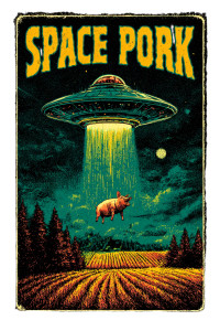 Space Pork Vinyl Car Decal Sticker – Waterproof & UV-Resistant 4.4