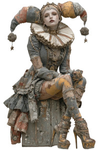 Goth Regal Woman Vinyl Car Decal Sticker – Waterproof & UV-Resistant 4.4