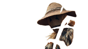 Scarecrow In Cornfield Vinyl Car Decal Sticker – Waterproof & UV-Resistant 5.4