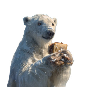 Polar Bear Sandwich Vinyl Car Decal Sticker – Waterproof & UV-Resistant 3.4133333333333336"