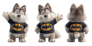 Superhero Husky Vinyl Car Decal Sticker – Waterproof & UV-Resistant 5.12"