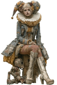 Victorian Regal Woman Vinyl Car Decal Sticker – Waterproof & UV-Resistant 4.4