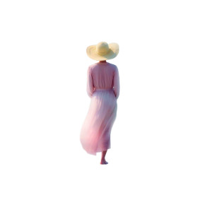 Woman In Sunhat Vinyl Car Decal Sticker – Waterproof & UV-Resistant 3.4133333333333336" Woman In Sunhat Vinyl Car Decal Sticker – Waterproof & UV-Resistant 3.4133333333333336"