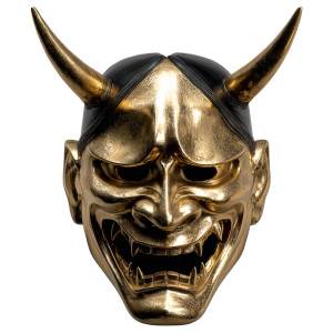 Samurai Ghost Mask Vinyl Car Decal Sticker – Waterproof & UV-Resistant 3.4133333333333336"