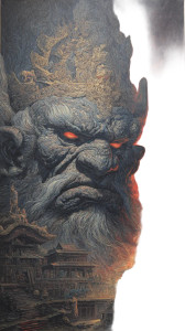 Dark Fantasy Beast V3 Vinyl Car Decal Sticker – Waterproof & UV-Resistant 4.8533333333333335"