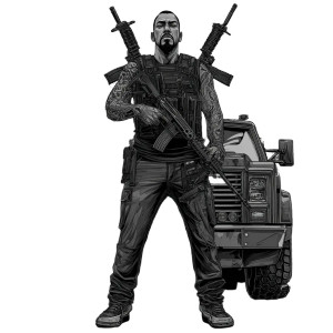 Chicano Warrior Vinyl Car Decal Sticker – Waterproof & UV-Resistant 6.826666666666667"