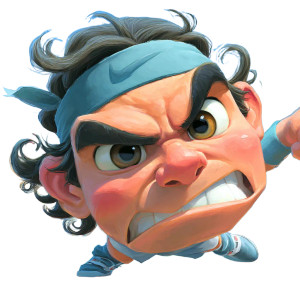 Caricature Nadal Vinyl Car Decal Sticker – Waterproof & UV-Resistant 3.4133333333333336" Caricature Nadal Vinyl Car Decal Sticker – Waterproof & UV-Resistant 3.4133333333333336"