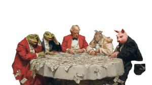 Desperate Gambler Animals Vinyl Car Decal Sticker – Waterproof & UV-Resistant 2.72"