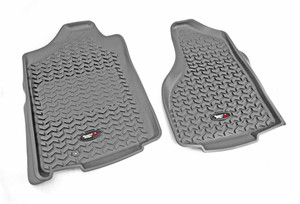 Protect Your Dodge Ram 2500/3500 Interior | Rugged Ridge Floor Liners - Molded Fitment in Grey