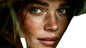 Woman In Reeds Vinyl Car Decal Sticker – Waterproof & UV-Resistant 5.4