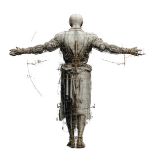 Vitruvian Man V2 Vinyl Car Decal Sticker – Waterproof & UV-Resistant 6.826666666666667"