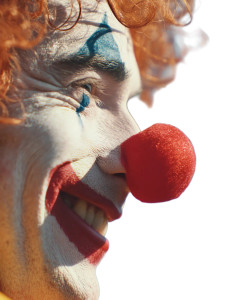 Joyful Clown Portrait Vinyl Car Decal Sticker – Waterproof & UV-Resistant 8.213333333333333"