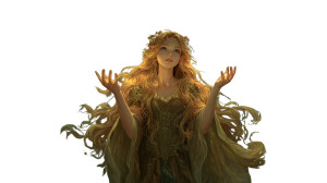 Golden Fairy Vinyl Car Decal Sticker – Waterproof & UV-Resistant 2.72"