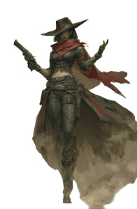 Fantasy Gunslinger V2 Vinyl Car Decal Sticker – Waterproof & UV-Resistant 4.4