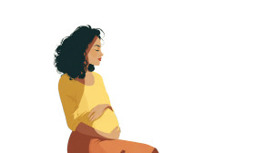 Pregnant Strength Vinyl Car Decal Sticker – Waterproof & UV-Resistant 2.72"
