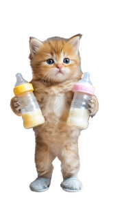 Kitten With Bottles Vinyl Car Decal Sticker – Waterproof & UV-Resistant 9.706666666666667" Kitten With Bottles Vinyl Car Decal Sticker – Waterproof & UV-Resistant 9.706666666666667"