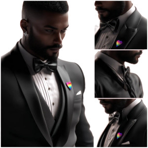 Elegant Tuxedo Man Vinyl Car Decal Sticker – Waterproof & UV-Resistant 6.826666666666667"