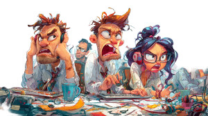 Frustrated It Team V2 Vinyl Car Decal Sticker – Waterproof & UV-Resistant 2.72"