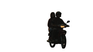 Indonesian Motorcycle Ride Vinyl Car Decal Sticker – Waterproof & UV-Resistant 5.4