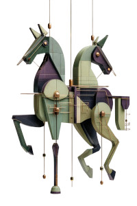 Modernist Horse Mobile Vinyl Car Decal Sticker – Waterproof & UV-Resistant 8.96"