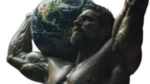 Muscular Atlas Vinyl Car Decal Sticker – Waterproof & UV-Resistant 5.4