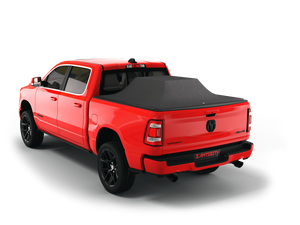 World's Most Versatile Expandable Tonneau Cover | 2020-2023 Ram 1500 | STRETCH Soft Roll-Up, Matte Black