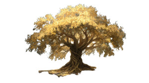Golden Colossal Tree Vinyl Car Decal Sticker – Waterproof & UV-Resistant 2.72" Golden Colossal Tree Vinyl Car Decal Sticker – Waterproof & UV-Resistant 2.72"