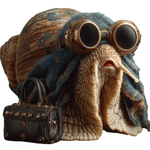 Stylish Snail Vinyl Car Decal Sticker – Waterproof & UV-Resistant 3.4133333333333336"