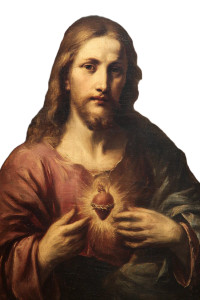 Sacred Heart Jesus V7 Vinyl Car Decal Sticker – Waterproof & UV-Resistant 8.96"