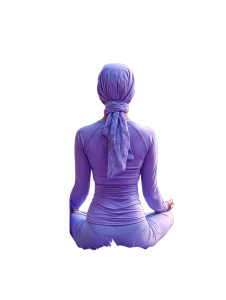 Purple Yoga Serenity Vinyl Car Decal Sticker – Waterproof & UV-Resistant 4.1066666666666665"