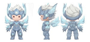 Chibi Thunder God Vinyl Car Decal Sticker – Waterproof & UV-Resistant 2.506666666666667"