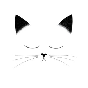 Minimalist Cat Face V2 Vinyl Car Decal Sticker – Waterproof & UV-Resistant 6.826666666666667"
