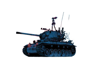 Tank Girl Vinyl Car Decal Sticker – Waterproof & UV-Resistant 5.97333333333333