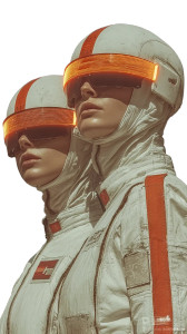 Futuristic Space Duo Vinyl Car Decal Sticker – Waterproof & UV-Resistant 9.706666666666667"