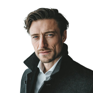 Charismatic American Man Vinyl Car Decal Sticker – Waterproof & UV-Resistant 3.4133333333333336"