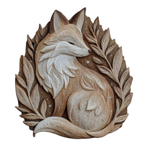 Fairycore Fox Vinyl Car Decal Sticker – Waterproof & UV-Resistant 3.4133333333333336"