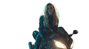 Dreamy Cyberpunk Biker Vinyl Car Decal Sticker – Waterproof & UV-Resistant 5.4