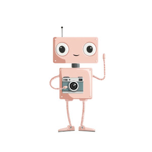 Cute Robot Photographer Vinyl Car Decal Sticker – Waterproof & UV-Resistant 3.4133333333333336" Cute Robot Photographer Vinyl Car Decal Sticker – Waterproof & UV-Resistant 3.4133333333333336"