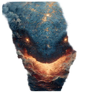 Fiery Leviathan Emerges Vinyl Car Decal Sticker – Waterproof & UV-Resistant 6.826666666666667"