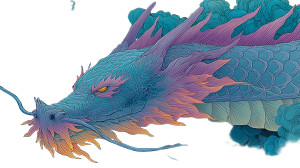 Fire-Breathing Dragon Vinyl Car Decal Sticker – Waterproof & UV-Resistant 2.72"
