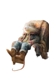 Dapper Dormouse Relaxing Vinyl Car Decal Sticker – Waterproof & UV-Resistant 4.4