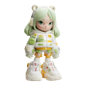 Kawaii Art Toy Vinyl Car Decal Sticker – Waterproof & UV-Resistant 3.4133333333333336"