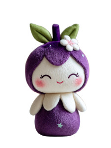 Mangosteen Plush Toy Vinyl Car Decal Sticker – Waterproof & UV-Resistant 4.1066666666666665"