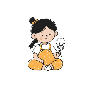 Baby With Flower Vinyl Car Decal Sticker – Waterproof & UV-Resistant 6.826666666666667" Baby With Flower Vinyl Car Decal Sticker – Waterproof & UV-Resistant 6.826666666666667"