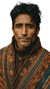 Stylish Peruvian Man Vinyl Car Decal Sticker – Waterproof & UV-Resistant 4.8533333333333335"