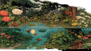 Cybernetic Terrarium Vinyl Car Decal Sticker – Waterproof & UV-Resistant 2.72"